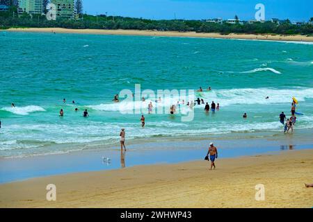 Mooloolaba Beach Queensland Australien Sunshine Coast Region Stockfoto