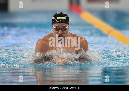 Doha, Qat. Februar 2024. In Aktion während der Aquatikweltmeisterschaft Doha 2024 - Sport- Schwimmen - Doha (Katar) 11. Februar 2024 (Foto: Gian Mattia D'Alberto/LaPresse) Credit: LaPresse/Alamy Live News Stockfoto