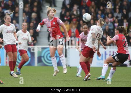 Southampton FC Women gegen Manchester United Women Adobe Women's FA Cup im Silverlake Stadium Stockfoto