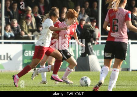 Southampton FC Women gegen Manchester United Women Adobe Women's FA Cup im Silverlake Stadium Stockfoto