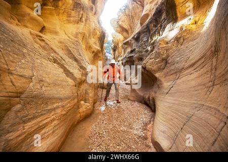 Slot Canyons sind ein typisches Landschaftsmerkmal im Südwesten der USA, Utah Stockfoto