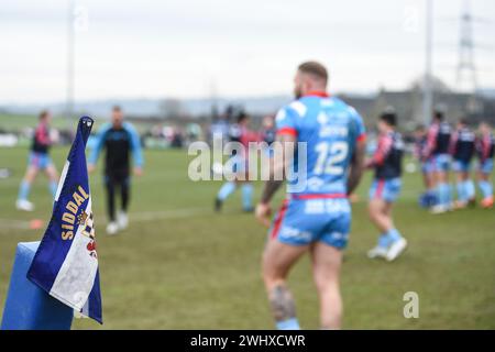 Halifax, England - 7. Februar 2024 - Siddal General View. Rugby League Challenge Cup, Siddal ARLFC vs Wakefield Trinity in Chevinedge (Siddal Sports and Community Centre), Halifax, UK Dean Williams Stockfoto