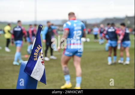 Halifax, England - 7. Februar 2024 - Siddal General View. Rugby League Challenge Cup, Siddal ARLFC vs Wakefield Trinity in Chevinedge (Siddal Sports and Community Centre), Halifax, UK Dean Williams Stockfoto