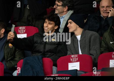 Girona, Barcelona, Spanien. Februar 2024. Spiel zwischen dem FC Barcelona und Granada im Rahmen der La Liga im Olympiastadion von LluÃ Companys am 11. Februar 2024 in Girona, Spanien. (Foto von Sara AribÃ³/PxImages) (Credit Image: © Sara ARIB/PX Imagens via ZUMA Press Wire) NUR REDAKTIONELLE VERWENDUNG! Nicht für kommerzielle ZWECKE! Stockfoto