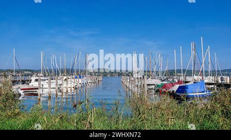 Marina auf der Insel Reichenau Stockfoto
