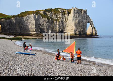 Etretat, Normandie, Frankreich Stockfoto