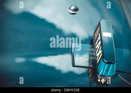 Ein Taxi war leer Stockfoto