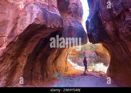 Slot Canyons sind ein typisches Landschaftsmerkmal im Südwesten der USA, Utah Stockfoto