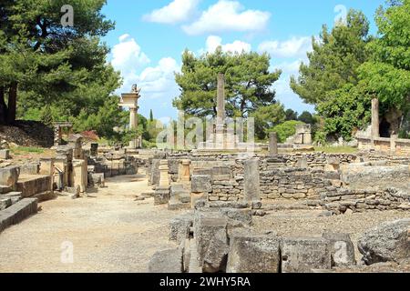 Glanum, Ruinen, archäologische Stätte, Saint-Remy de Provence, Frankreich Stockfoto