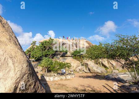 Casibari-Felsformationen, Paradera, Aruba, ABC-Inseln, Leeward Antilles, Karibik Stockfoto