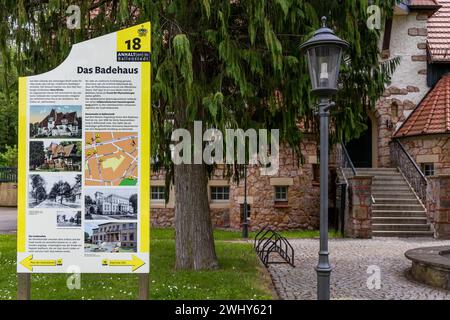 Altes Badehaus Ballenstedt Harz Stockfoto