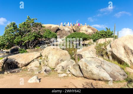 Casibari-Felsformationen, Paradera, Aruba, ABC-Inseln, Leeward Antilles, Karibik Stockfoto