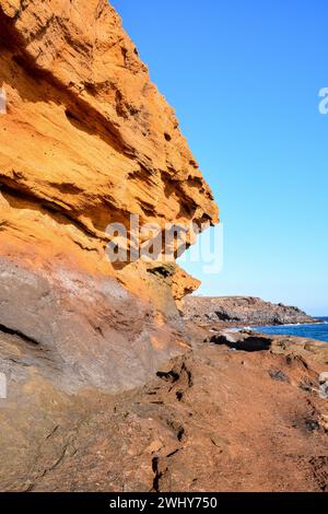 Ocean's Coast View Montana Amarilla Teneriffa Stockfoto