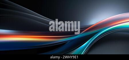 Mehrfarbiger Hintergrund Für Energiefluss Stockfoto