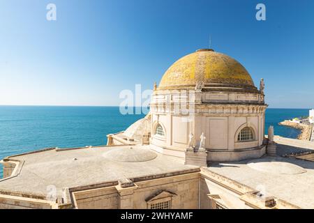 Blick von der Kathedrale in Cadiz über die Stadt Stockfoto