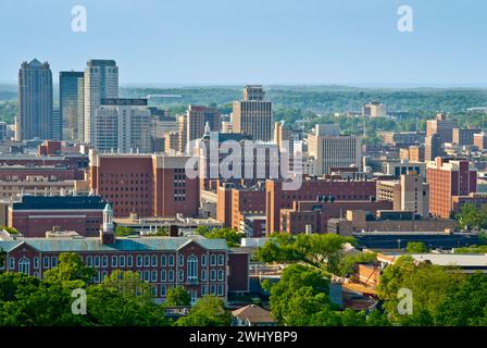 Überblick über das Stadtzentrum von Birmingham, Alabama - USA Stockfoto