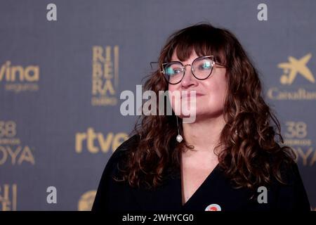 Valladolid, Spanien. Februar 2024. Valladolid, Spanien; 10.02.2024.- Isabel Coixet directora. Charaktere auf dem Roten Teppich der Goya Awards 2024. Vermerk: Juan Carlos Rojas/dpa/Alamy Live News Stockfoto