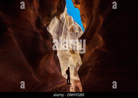 Slot Canyons sind ein typisches Landschaftsmerkmal im Südwesten der USA, Utah Stockfoto