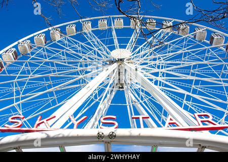 Skystar Wheel, Embarcadero, Fisherman's Wharf, Fisherman's Wharf District, San Francisco, Kalifornien, Usa Stockfoto