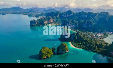Railay Beach Krabi Thailand, tropischer Strand von Railay Krabi Thailand Stockfoto