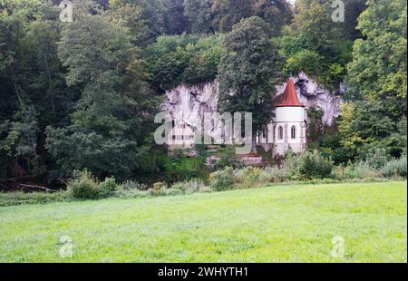 Die Kapelle St.. Wendel zum Stein bei DÃ¶rzbach, Hohenlohe, Baden-WÃ¼rttemberg, Deutschland Stockfoto