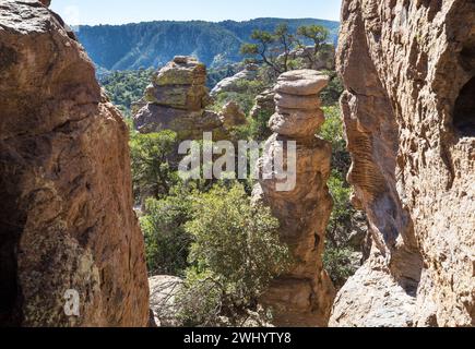 Das Chiricahua National Monument in Arizona, USA Stockfoto