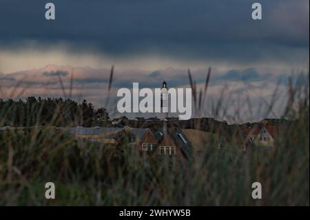 Langer Christian Leuchtturm Stockfoto