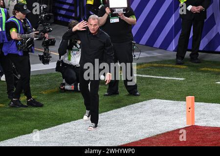 Joe Montana vor Super Bowl LVIII, Allegiant Stadium, Las Vegas, Nevada, USA. Bilddatum: Sonntag, 11. Februar 2024. Stockfoto