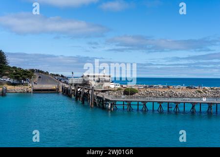 Kangaroo Island Fährhafen in Penneshaw, Südaustralien Stockfoto