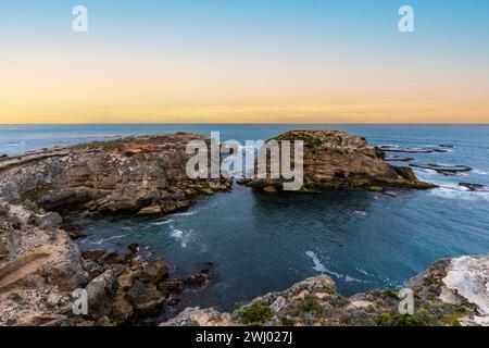 Am südaustralischen Most Point, Port Macdonnell, könnt ihr die Küste erkunden Stockfoto