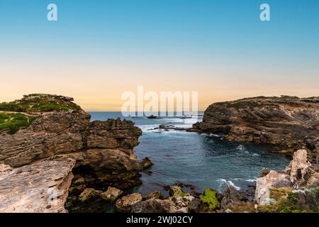 Am südaustralischen Most Point, Port Macdonnell, könnt ihr die Küste erkunden Stockfoto