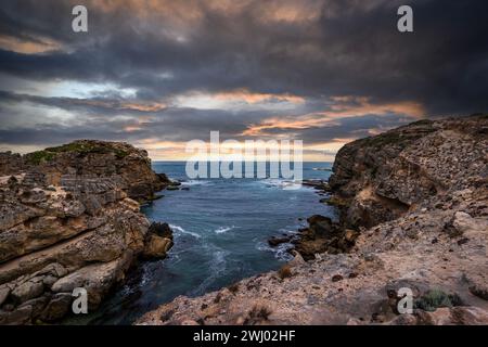 Am südaustralischen Most Point, Port Macdonnell, könnt ihr die Küste erkunden Stockfoto