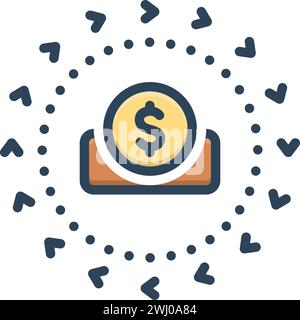 Symbol für Geschäft, Überweisung Stock Vektor