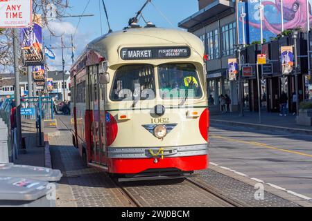 Oldtimer, Embarcadero, Fisherman's Wharf, Fisherman's Wharf District, San Francisco, Kalifornien, Usa Stockfoto