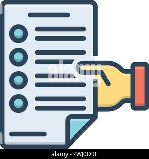 Symbol für anfordern, flehen Stock Vektor