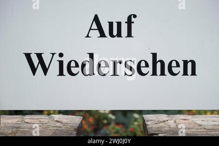 Auf Wiedersehen Stockfoto