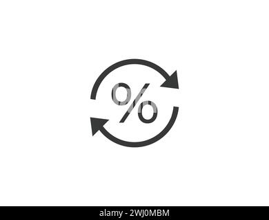 Symbol "Provision", "Bonus", "Prozent". Vektorillustration. Stock Vektor