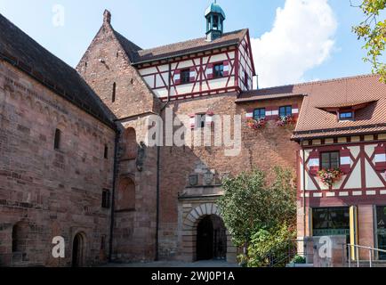 Nürnberger Altstadt, Schloss der Reichsburg Stockfoto