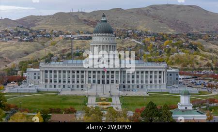 Aus Der Vogelperspektive Des Utah State Capitol Building In Salt Lake City, Utah Stockfoto