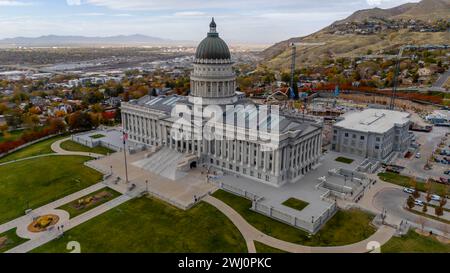 Aus Der Vogelperspektive Des Utah State Capitol Building In Salt Lake City, Utah Stockfoto