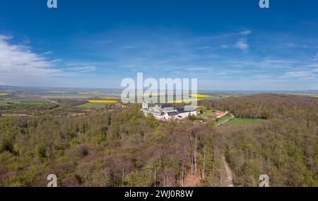 Luftaufnahmen Bezirk Harz Huy Huysburg Stockfoto