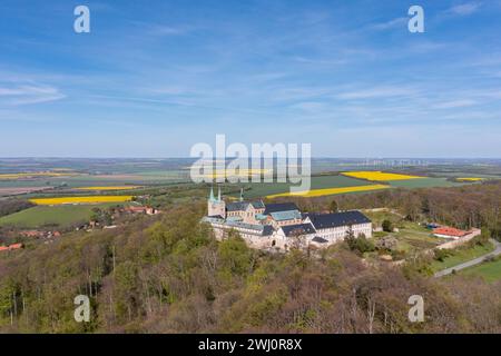 Luftaufnahmen Bezirk Harz Huy Huysburg Stockfoto