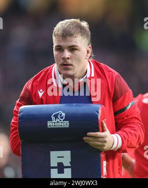 Wales Archie Griffin während des Guiness 6 Nations Rugby-Spiels zwischen England und Wales am 10. Februar 2024 im Twickenham Stadion in London Stockfoto