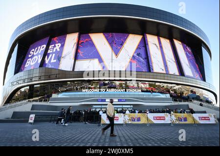 Allegiant Stadium, Las Vegas, Nevada, USA. Bilddatum: Sonntag, 11. Februar 2024. Stockfoto