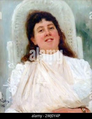 Ilja Repin - Porträt Marianne von Werefkin [1888] - 00001 Stockfoto