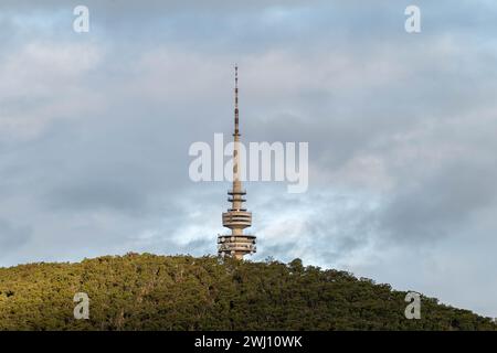 Telstra Tower am Black Mountain in Canberra, ACT, Australien. Stockfoto