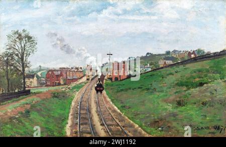 Camille Pissarro - Lordship Lane Station Dulwich [1871] Stockfoto