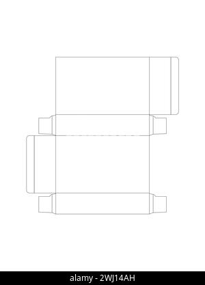 Druckdatei für Verpackungsdesign Stock Vektor