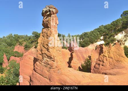 Colorado Rustrel, Provence, Frankreich Stockfoto