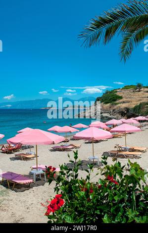 Havania Beach, Agios Nikolaos, Kreta, Griechenland Stockfoto